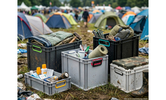 Festival-Camping ohne Chaos: clevere Euroboxen-Hacks für den Campground
