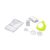 BOX M Mund-Nasen-Maske - leuchtgelb - im PE Beutel mit Desinfektionsmittel und Pads