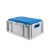 Eurobox, NextGen Seat Box, blau Griffe offen, 64-22 - Karton