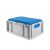 Eurobox, NextGen Seat Box, blau Griffe geschlossen, 64-22 - Karton