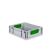 Eurobox, NextGen Color, Griffe grün geschlossen, 400x300x120mm - Einzel