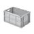 Eurobehälter Faltbox mit offenen Griffen 600x400x323 - Karton - grau