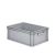 Eurobehälter mit geschlossenen Griffen 64-220 - Palette - grau