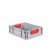 Eurobox, NextGen Color, Griffe rot geschlossen, 400x300x120mm - Palette