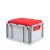 Eurobox, NextGen Seat Box, rot Griffe geschlossen, 43-22 - Karton