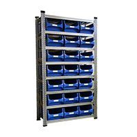 Grundregal Tiefe 500 für Sichtlagerbox 5.0 blau