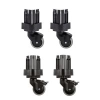 Radset mit 2 Lenk- und 2 Bremsräder und Adapter zur Eigenmontage