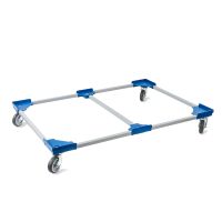 Transportroller VARIABLE - 1200x800 - 1x unterteilt mit 4 Gummirädern