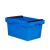Mehrwegbehälter Conical mit Stapelbügel 64-323 - Karton - blau