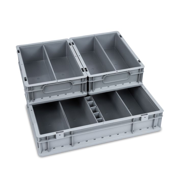 Eurobox, NextGen Economy, Griffe geschlossen,  600 x 400 x 120 mm