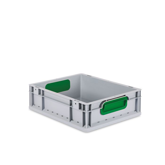 Anbauregal Tiefe 400 mit 10 Fachböden für Euroboxen NextGen Duo - Eco - Grip - Color