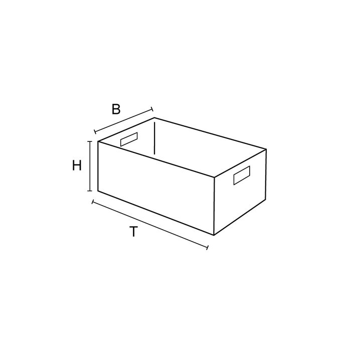 Eurobox, NextGen Economy, Griffe geschlossen,  600 x 400 x 120 mm