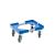 Transportroller VARIABLE - 400x300 - Gummiräder 4 Lenkrollen Blau - Palette