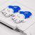 Scharnierdeckel Set Eurobox NextGen – 400 x 300, inkl. 2 blaue Schiebeschnappverschlüsse
