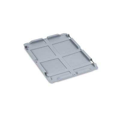 Grauer Auflagedeckel in den Maßen 400 x 300 für die Eurobox NextGen