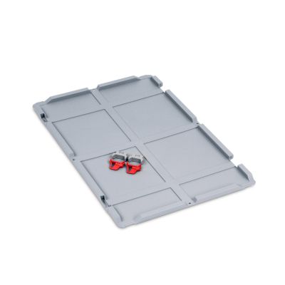 Scharnierdeckel Set Eurobox NextGen – 600 x 400, inkl. 2 Schiebeschnappverschlüsse