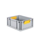 Eurobox, NextGen Color, Griffe gelb geschlossen, 400x300x170mm - Karton