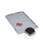 Auflagedeckel Set Eurobox NextGen  mit Schaumstoff 600 x 400, inkl. 4 rote Schiebeschnappverschlüsse