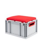 Eurobox, NextGen Seat Box, rot Griffe offen, 43-22 - Palette