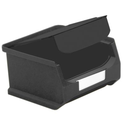 Schwarze Abdeckung auf einer schwarzen Sichtlagerbox 1.0