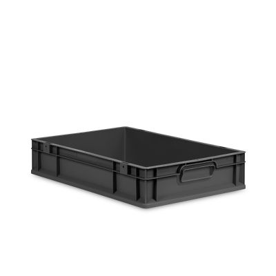 Eurobox NextGen 2.0 Cycle - Griffe geschlossen - 600 x 400 x 120 mm - Anthrazit