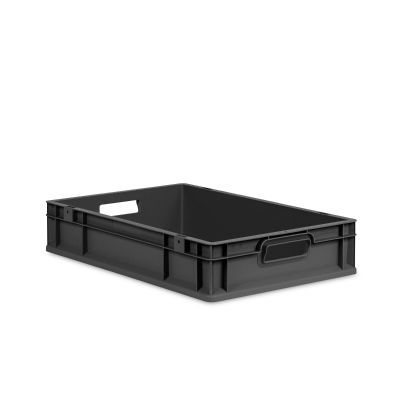 Eurobox NextGen 2.0 Cycle - Griffe offen - 600 x 400 x 120 mm - Anthrazit