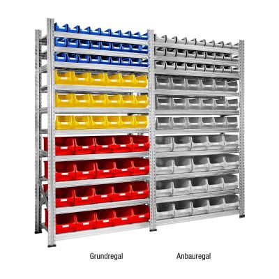 Grundregal Tiefe 320 / Sichtlagerboxen 4.0 / 3.0 / 2.0