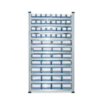 Grundregal Tiefe 600 mit 9 Fachböden für Regalkästen 500/600 - SN / BN / BH