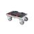 Transportroller metaBOX S - 400x300 - Gummiräder 2 Bremsrollen und 2 Lenkrollen - Grau - Gebinde-Karton