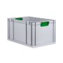Grundregal Tiefe 400 mit 5 Fachböden für Euroboxen NextGen Duo - Eco - Grip - Color thumbnail