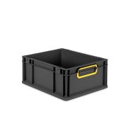 Eurobox NextGen 2.0 Cycle - Griffe geschlossen - Gelb - 400 x 300 x 170 mm  - Anthrazit - Einzel