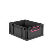 Eurobox NextGen 2.0 Cycle - Griffe geschlossen - Magenta - 400 x 300 x 170 mm  - Anthrazit - Einzel