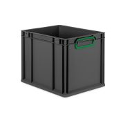 Eurobox NextGen 2.0 Cycle - Griffe geschlossen - Grün - 400 x 300 x 320 mm  - Anthrazit - Einzel