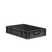 Eurobox NextGen 2.0 Cycle - Griffe geschlossen - Schwarz - 600 x 400 x 120 mm  - Anthrazit - Einzel