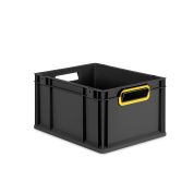 Eurobox NextGen 2.0 Cycle - Griffe offen - Gelb - 400 x 300 x 220 mm  - Anthrazit - Einzel