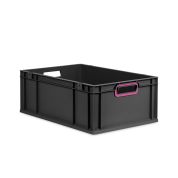 Eurobox NextGen 2.0 Cycle - Griffe offen - Purpur - 600 x 400 x 220 mm  - Anthrazit - Einzel
