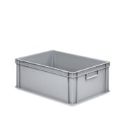 Eurobehälter mit geschlossenen Griffen 64-220 - Palette - grau
