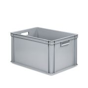 Eurobehälter mit offenen Griffen 64-320 - Palette - grau