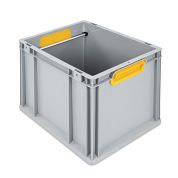 Eurobox, NextGen Hängeregisterbox, Griffe gelb geschlossen, 400x300x320mm - Palette