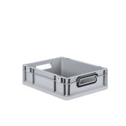 Eurobox NextGen 2.0 - Griffe offen - Schwarz - 400 x 300 x 120 mm - Karton