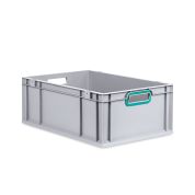 Eurobox NextGen 2.0 - Griffe offen - Türkis - 600 x 400 x 220 mm - Einzel
