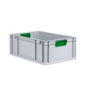 Eurobox, NextGen Color, Griffe grün geschlossen, 600x400x220mm - Einzel