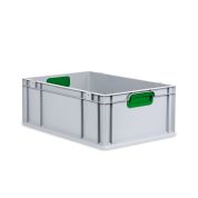 Eurobox, NextGen Color, Griffe grün geschlossen, 600x400x220mm - Karton