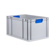 Eurobox, NextGen Color, Griffe blau geschlossen, 600x400x120mm - Palette