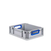 Eurobox, NextGen Color, Griffe blau offen, 400x300x120mm - Palette