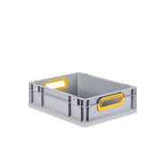 Eurobox, NextGen Color, Griffe gelb offen, 400x300x120mm - Palette