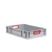 Eurobox, NextGen Color, Griffe rot offen, 600x400x120mm - Einzel