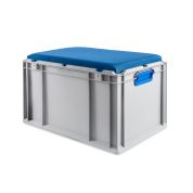 Eurobox, NextGen Seat Box, blau Griffe geschlossen, 64-32 - Einzel