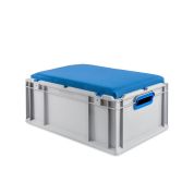 Eurobox, NextGen Seat Box, blau Griffe offen, 64-22 - Einzel
