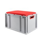 Eurobox, NextGen Seat Box, rot Griffe offen, 64-32 - Einzel